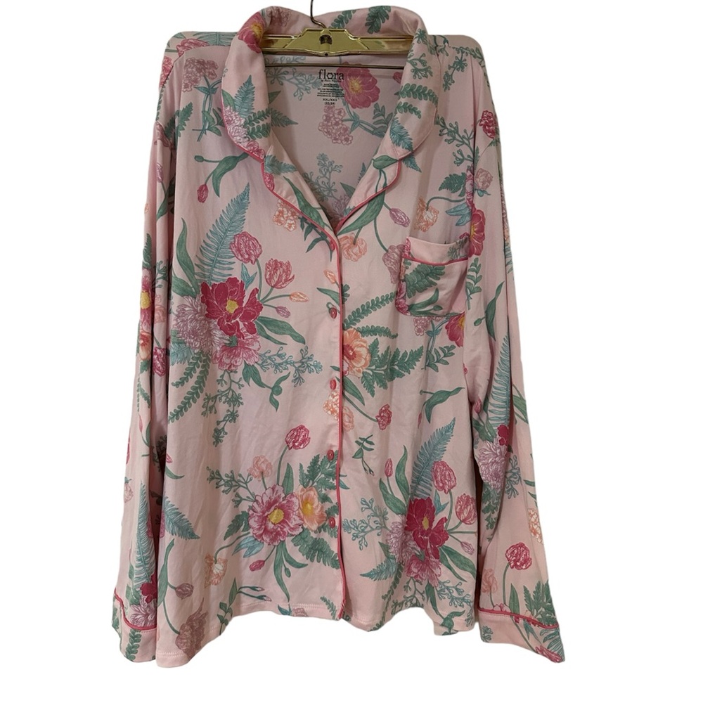 FLORA by Flora Nikrooz Ladies Long Sleeve Notch Collar PJ